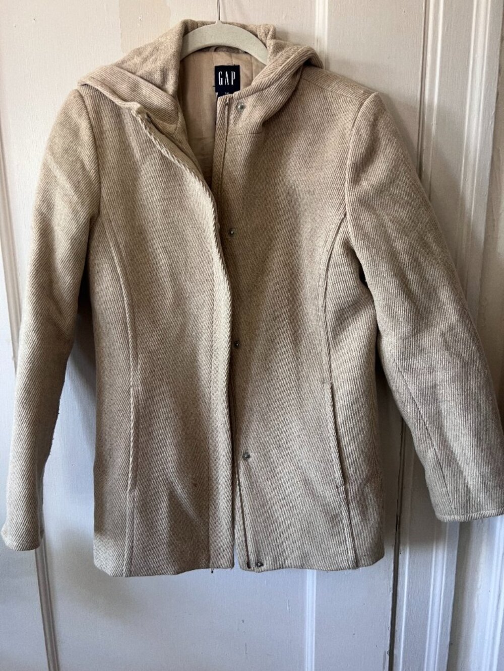 Gap Wool coat with hood - Oatmeal